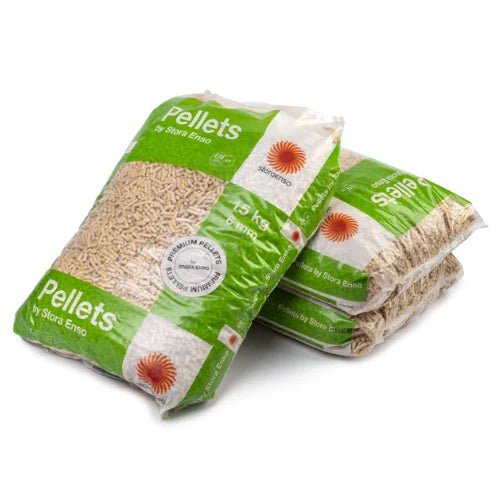 Drevené pelety STORA ENSO A1 6 mm – 15 kg / 80 ks × 15 kg / paleta 1 200 kg