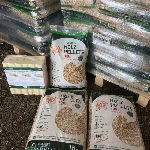 Rettenmeier Energy Wood Premium – drevené pelety ENplus A1 / paleta 1 050 kg