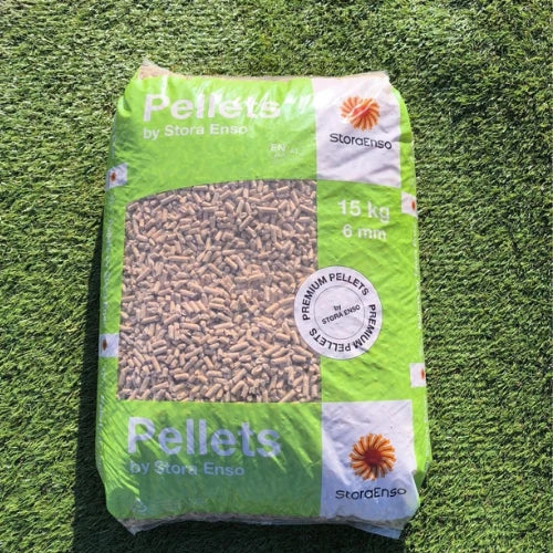 Drevené pelety STORA ENSO A1 6 mm – 15 kg / 80 ks × 15 kg / paleta 1 200 kg
