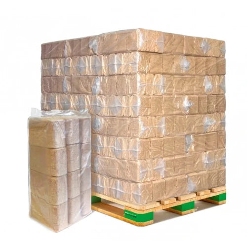 Drevené brikety RUF tvrdé – fólia / paleta 960 kg (96 × balenie 10 kg)